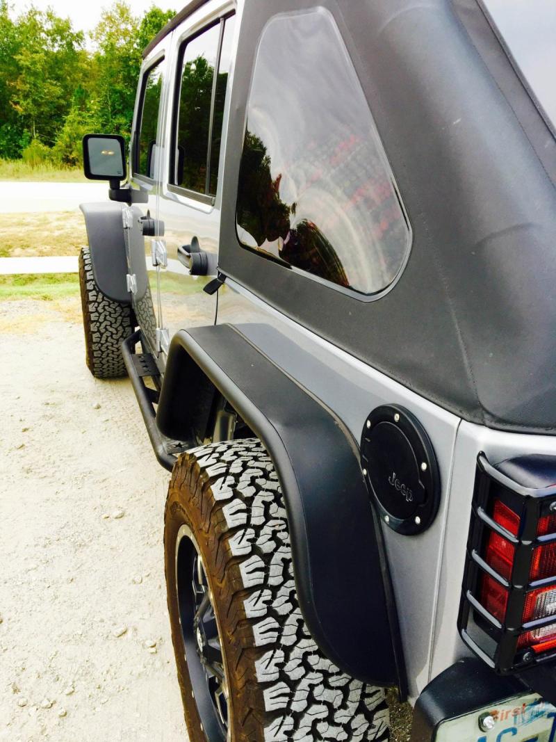 DV8 Offroad 07-18 Jeep Wrangler JK Front &amp; Rear Flat Tube Fenders - FENDB-02