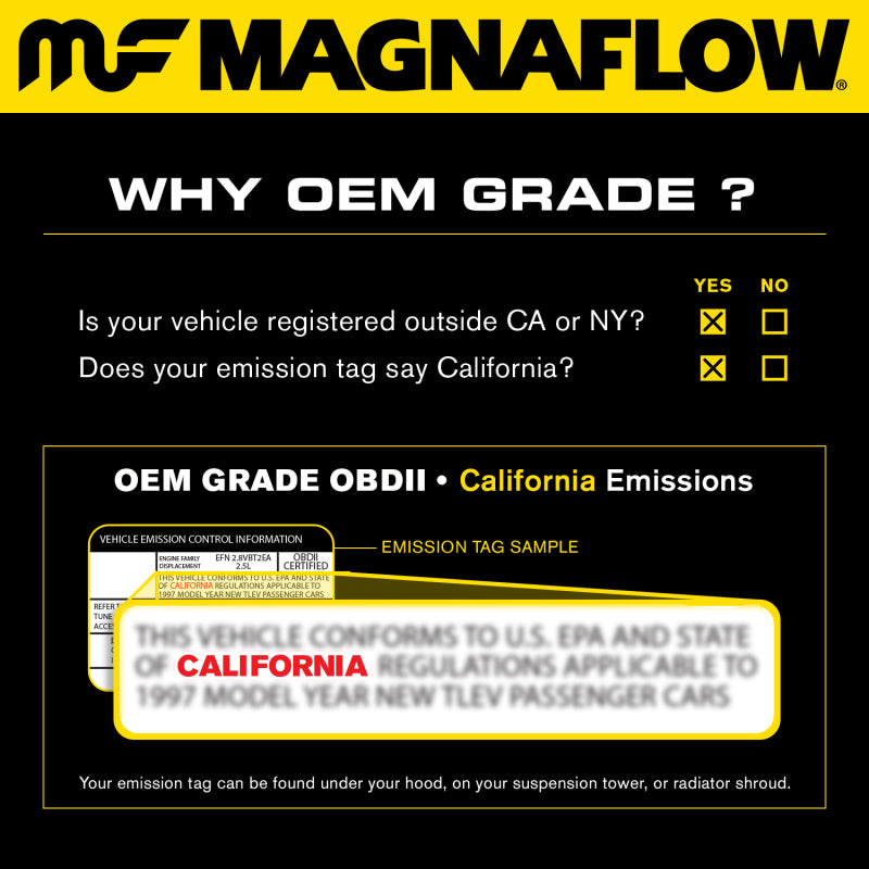MagnaFlow 10-14 Chevy Equinox / GMC Terrain 2.4L Direct Fit Catalytic Converter - 52186
