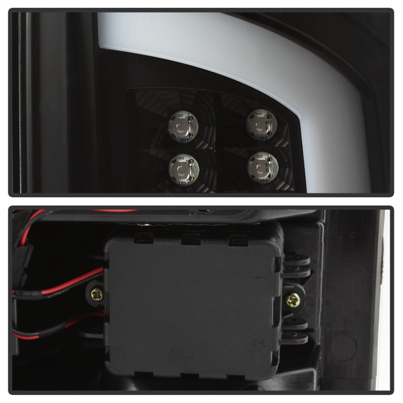 Spyder 07-09 Dodge Ram 2500/3500 V3 Light Bar LED Tail Lights - Black (ALT-YD-DRAM06V3-LBLED-BK) - 5084262