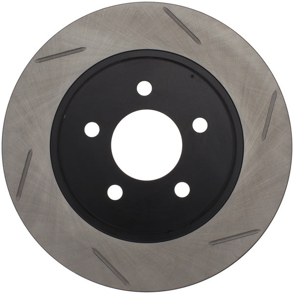 StopTech Power Slot 05-10 Mustang V6/4.0L / GT V8-4.6L Rear Left Slotted Rotor - 126.61087SL for 2005-2014 Ford Mustang - fro