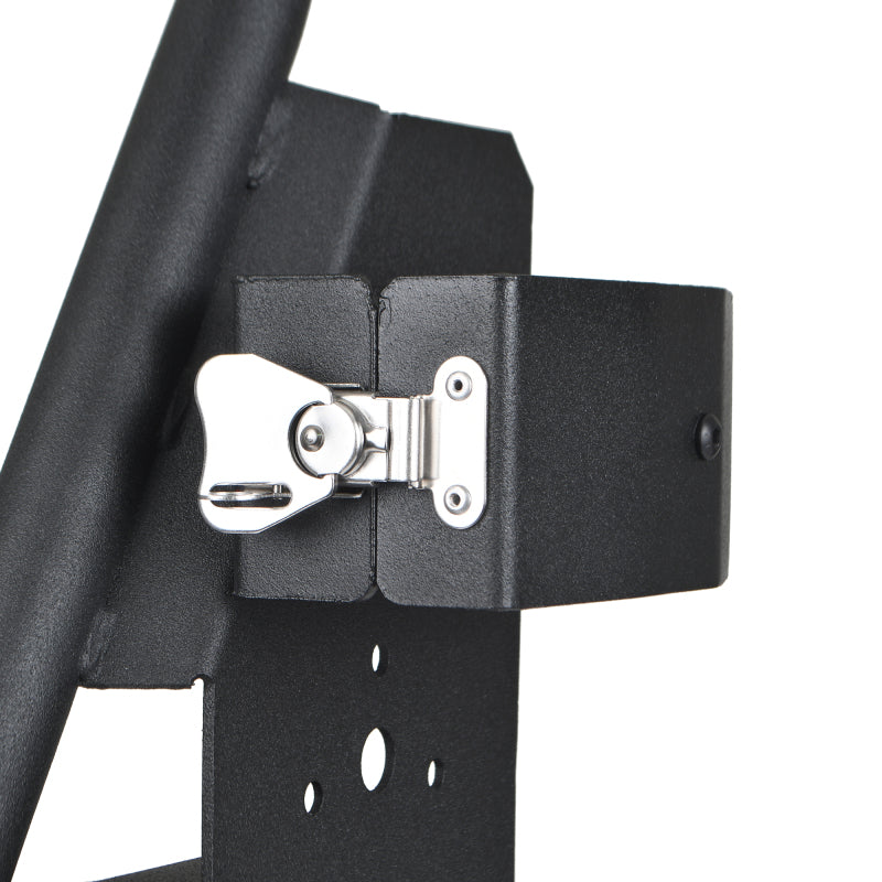 Go Rhino 18-24 Jeep Wrangler JL/JLU/JT Front Fender Jack Mount for Hi-Lift Jack - Tex. Blk - 701011T
