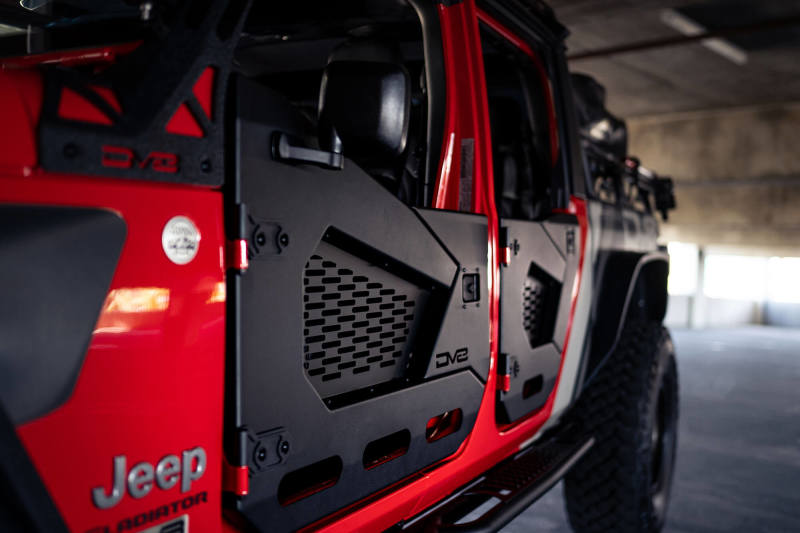 DV8 Offroad 18-25 Jeep Wrangler JL/JT Spec Series Half Doors - Front Set - HDJL-02F
