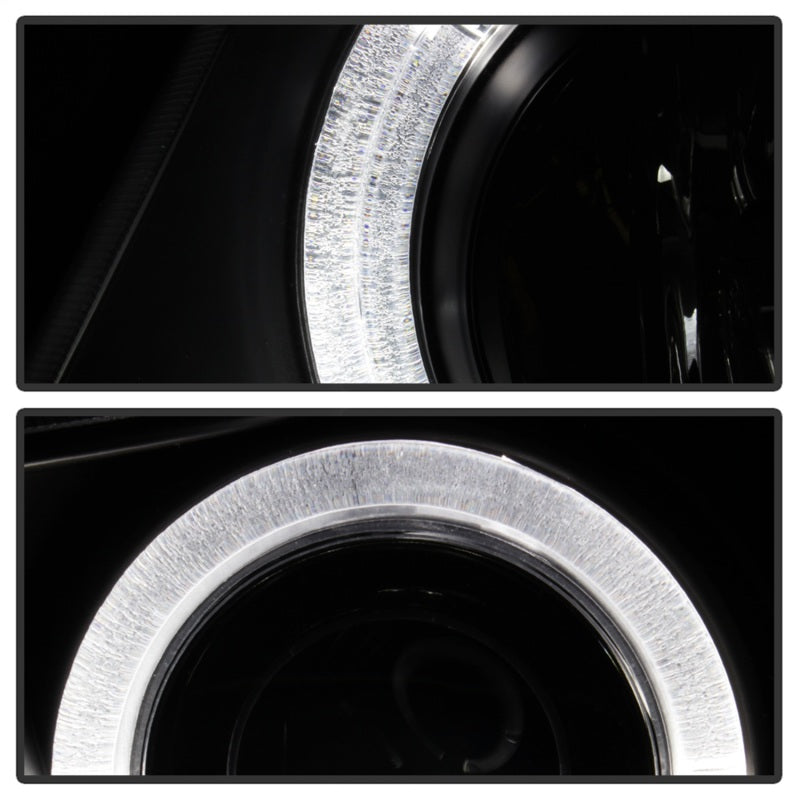 Spyder Honda Civic 06-08 2Dr Projector Headlights LED Halo Black High H1 Low H1 PRO-YD-HC06-2D-HL-BK - 5010780