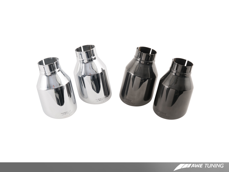 AWE Tuning BMW F3X 335i/435i Touring Edition Axle-Back Exhaust - Chrome Silver Tips (102mm) - 3010-32026