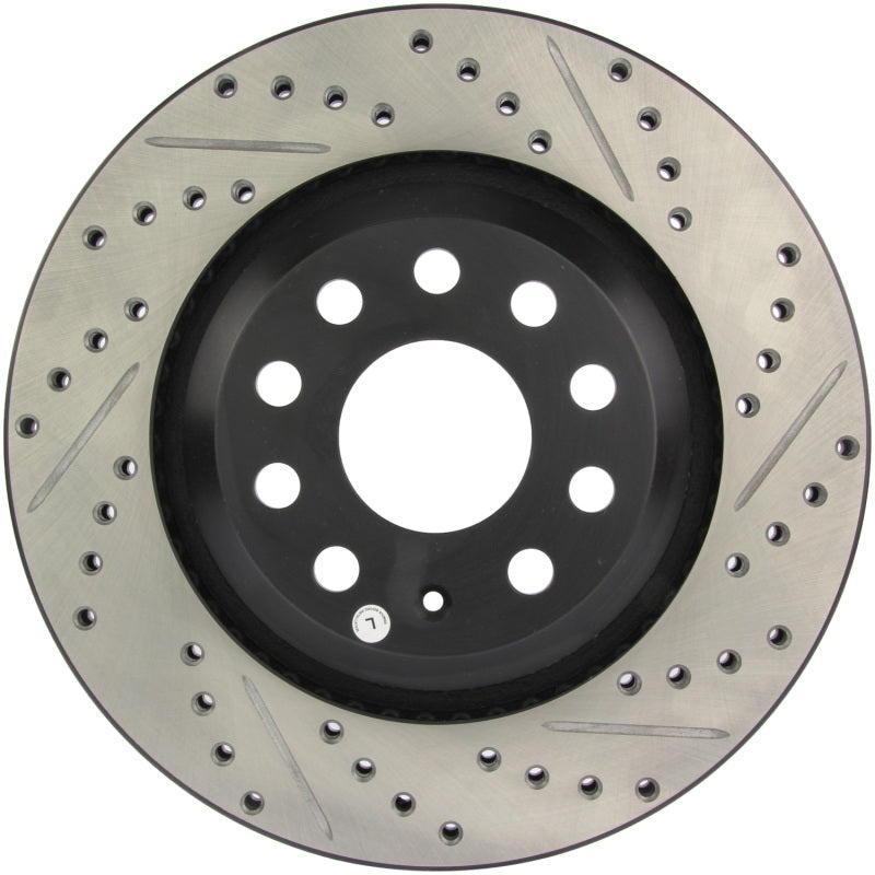 StopTech 09 VW Passat CC / 06-09 Passat Slotted &amp; Drilled Left Rear Rotor - 127.33113L