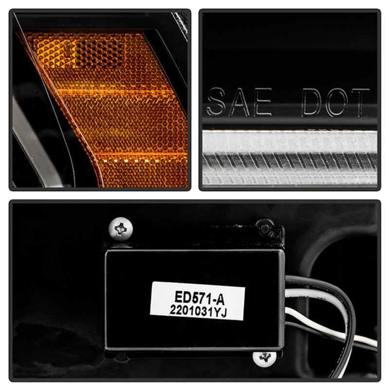 Spyder 19-22 Dodge Ram 2500/3500 (Halogen Model Only) Proj. Headlights (PRO-YD-DR19HDHALAP-SEQ-BK) - 5088604