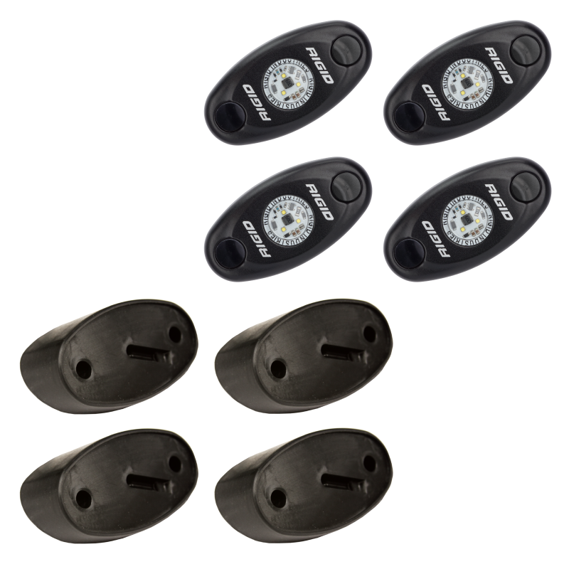 Rigid Industries Rock Light Kit- Red (4 lights) - 400213 by Rigid Industries - alternate view