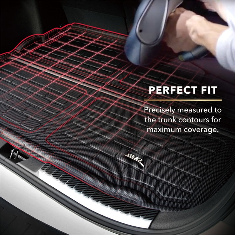 3D MAXpider 22-23 Tesla Model X 5-Seats Kagu Cargo Liner - Black - M1TL0461309