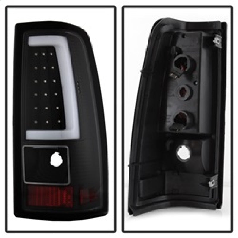 xTune Chevy Silverado 1500/2500/3500 99-02 / Version 3 Tail Lights Black ALT-ON-CS99V3-LBLED-BK - 9038761
