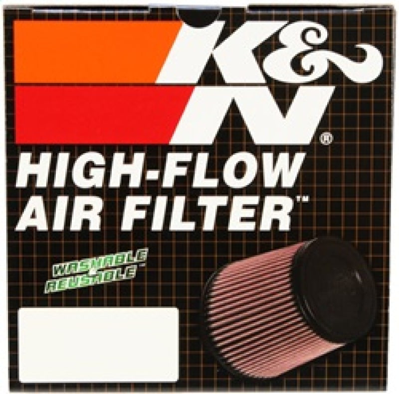 K&N Universal Clamp-On Air Filter 3in FLG / 6in B / 4-1/2in T / 6in H - RU-4180 for 2004-2008 Nissan Maxima - angle view