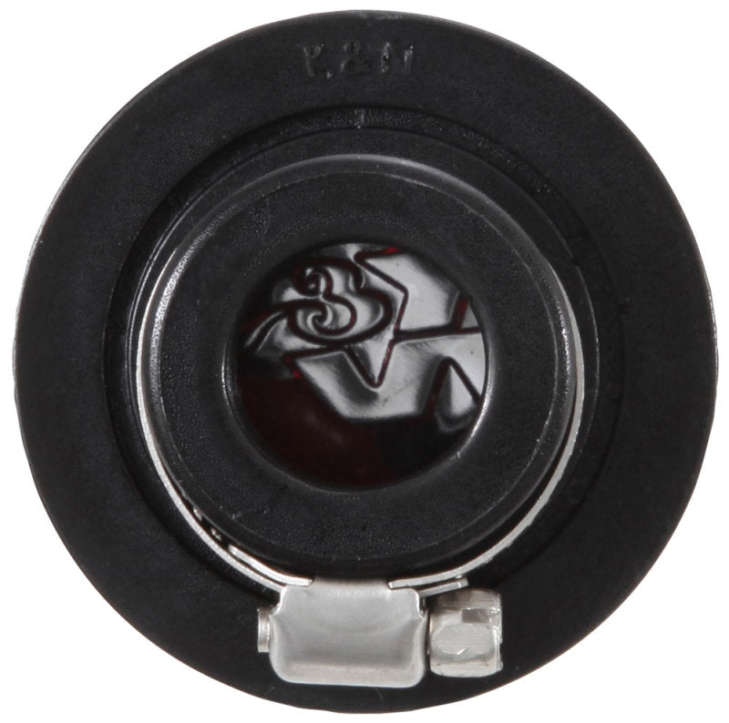 K&N 3/4 inch ID 2 inch OD 1.5 inch H Clamp On Crankcase Vent Filter - 62-1360 by K&N Engineering - installed view