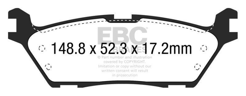 EBC Brakes Yellowstuff Performance Brake Pads - DP43037R
