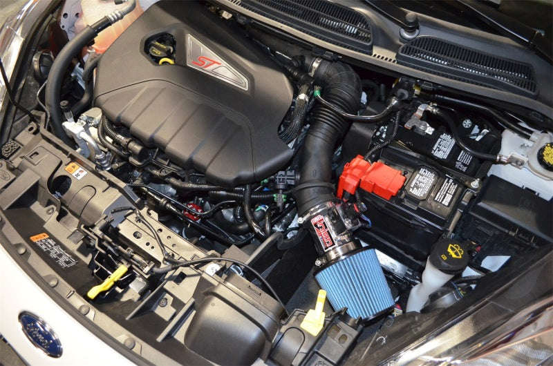 Injen 16-19 Ford Fiesta ST 1.6L Turbo 4Cyl Wrinkle Black Short Ram Intake w/MR Tech - SP9018WB