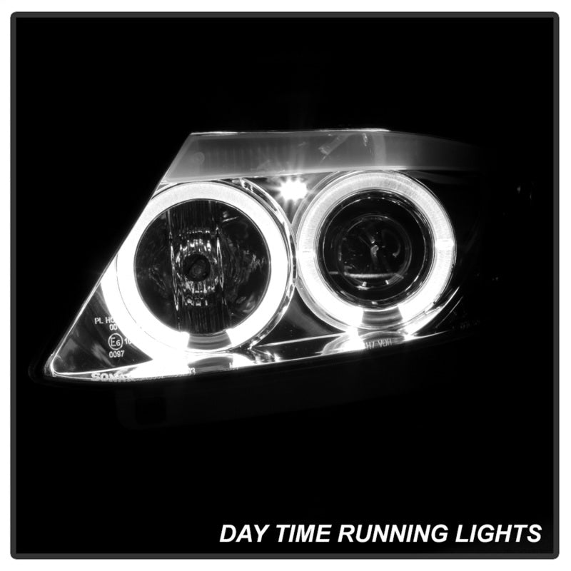 Spyder BMW Z4 03-08 Projector Headlights Halogen Model Only - LED Halo Chrome PRO-YD-BMWZ403-HL-C - 5029089