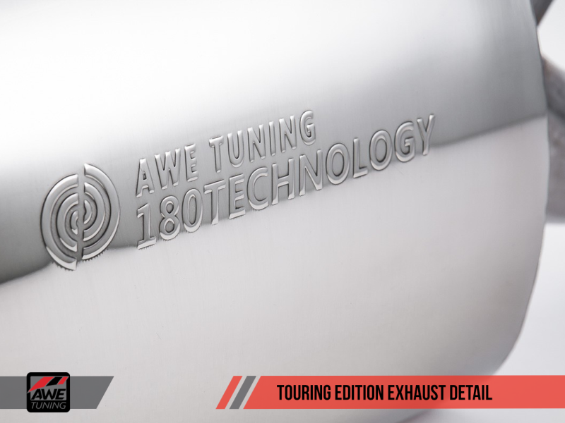 AWE Tuning Mk6 GLI 2.0T - Mk6 Jetta 1.8T Touring Edition Exhaust - Diamond Black Tips - 3015-23050