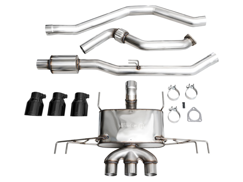 AWE Tuning 2023 Honda Civic Type R FL5 Touring Edition Exhaust w/ Triple Diamond Black Tips - 3015-53287