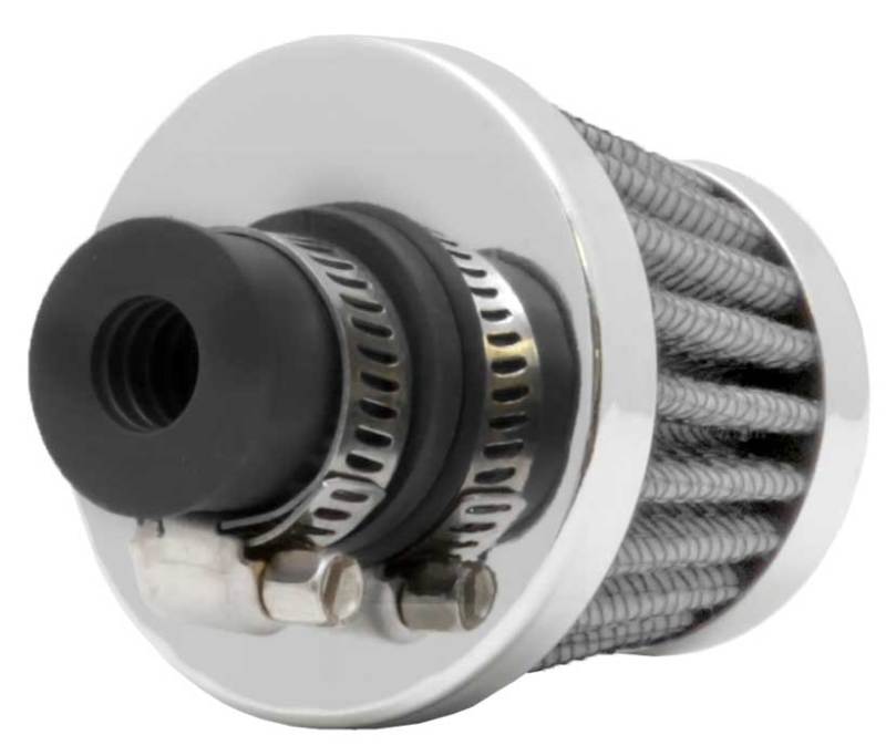 K&N 2in Base OD x .375in Flange ID x 1.75in H Rubber Base Crankcase Vent Filter - White - 62-1600WT