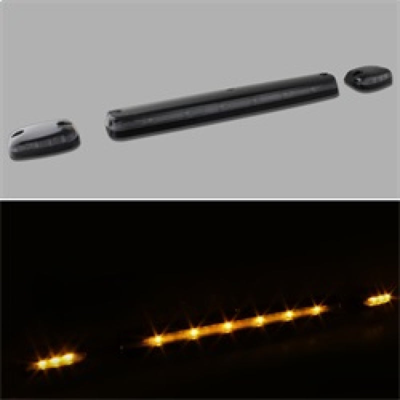 Xtune Chevy Silverado 07-13 Amber LED Cab Roof Lights Clear ACC-LED-CS07-CR-C - 9924606
