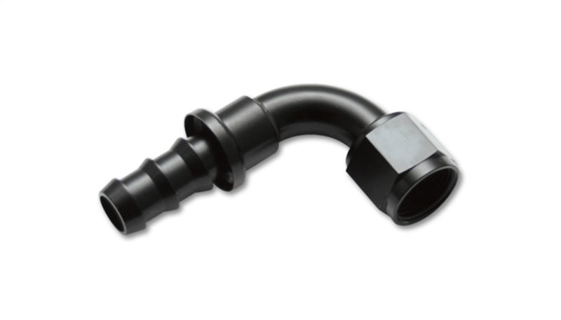 Vibrant -6AN Push-On 90 Deg Hose End Fitting - Aluminum - 22906 by Vibrant - front view