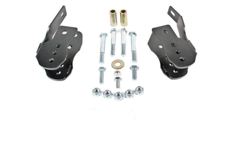 BMR 05-14 S197 Mustang Bolt-On Control Arm Relocation Brackets - Black Hammertone - CAB005H