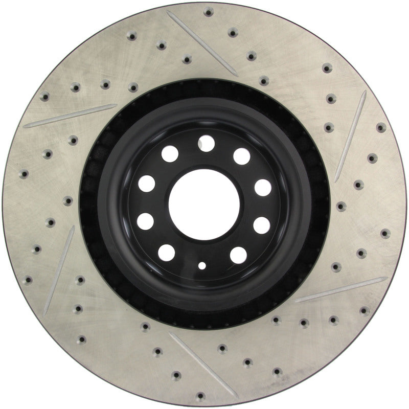 StopTech 09 VW Passat CC / 06-09 Passat Slotted & Drilled Right Front Rotor - 127.33112R