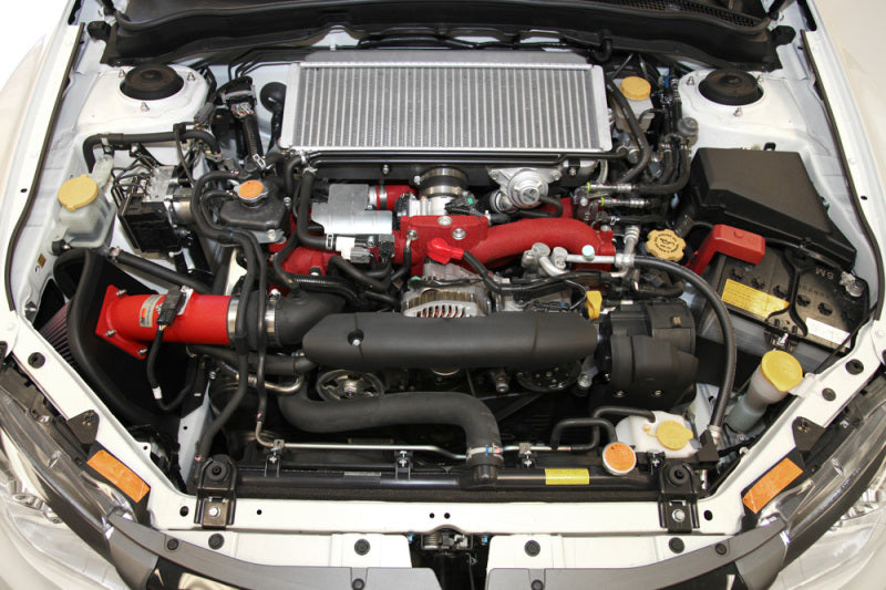 K&amp;N 08-11 WRX/STi 2.5L H4 Red Typhoon Short Ram Intake - 69-8005TWR