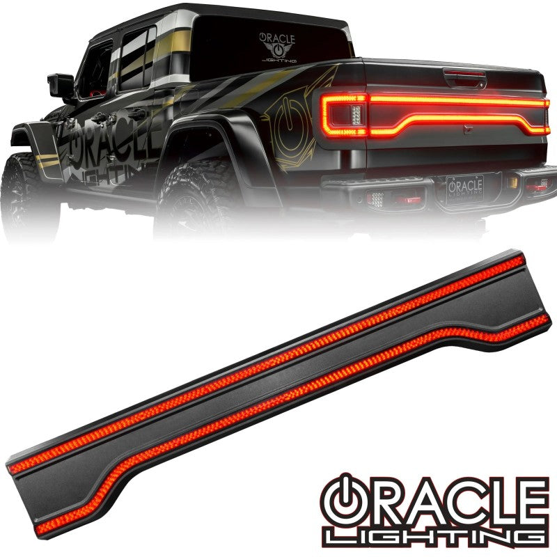 Oracle 20-23 Jeep Gladiator Racetrack Style LED Tail Gate Light - Tinted - 5918-504-T for 2020-2025 Jeep Gladiator - installe