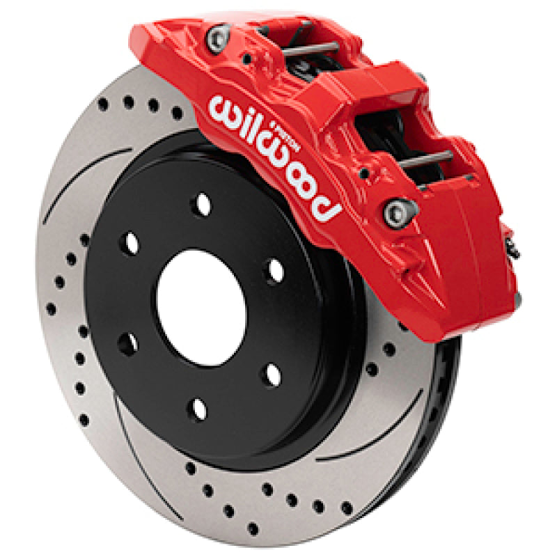 Wilwood 10-14 Ford F-150 Raptor Aero6-DM Front Brake Kit - D&amp;S - Red - 140-16807-DR