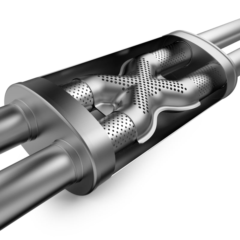 MagnaFlow 14 Toyota Tundra V8 4.6L/5.7L Stainless C/b Exhaust Dual same side pass. rear tire - 15306