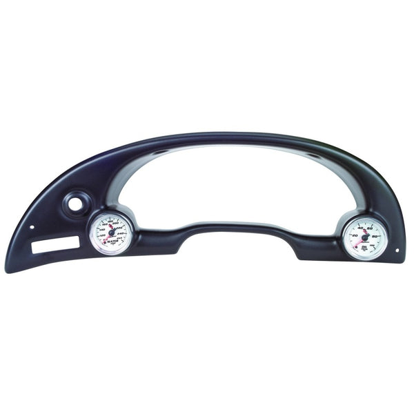 Autometer 94-00 Ford Mustang 52mm Black Dual Instrument Cluster Bezel - 10003 for 1994-2000 Ford Mustang - front view