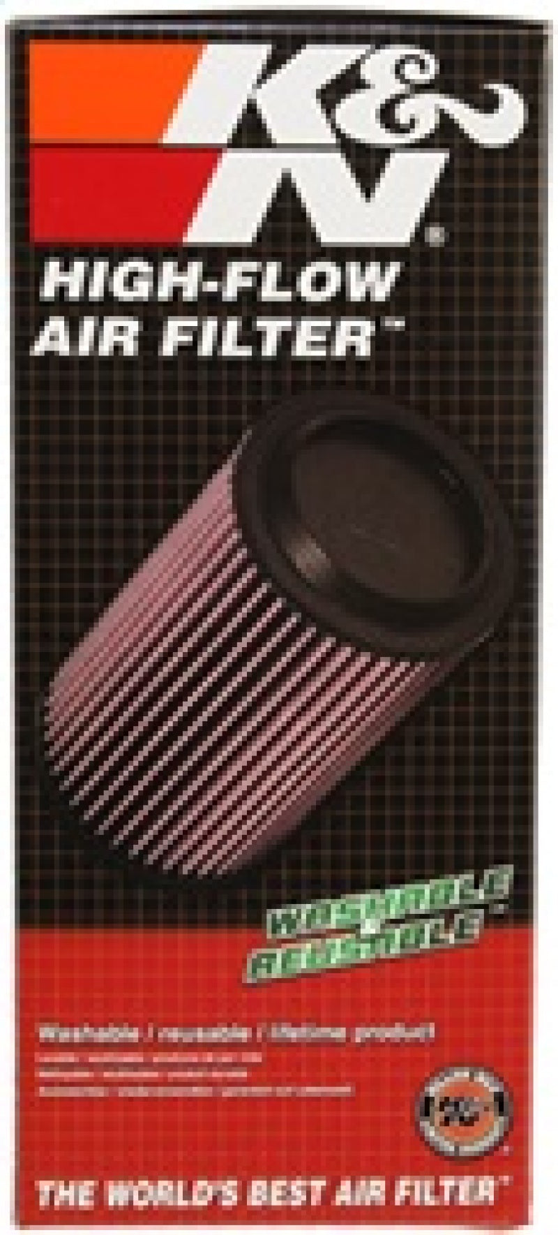 K&N Replacement Air Filter CHEVROLET EXPRESS 4.3L-V6, 5.0L-V8, 5.7L-V8, 8.1L-V8; 2001 - E-1008