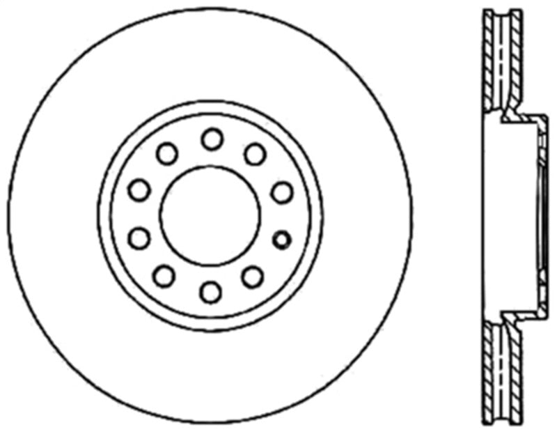 StopTech Slotted &amp; Drilled Sport Brake Rotor - 127.33110R