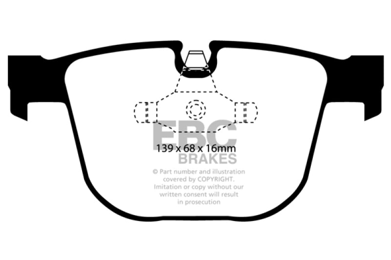 EBC 08-10 BMW M3 4.0 (E90) Bluestuff Rear Brake Pads - DP51451NDX
