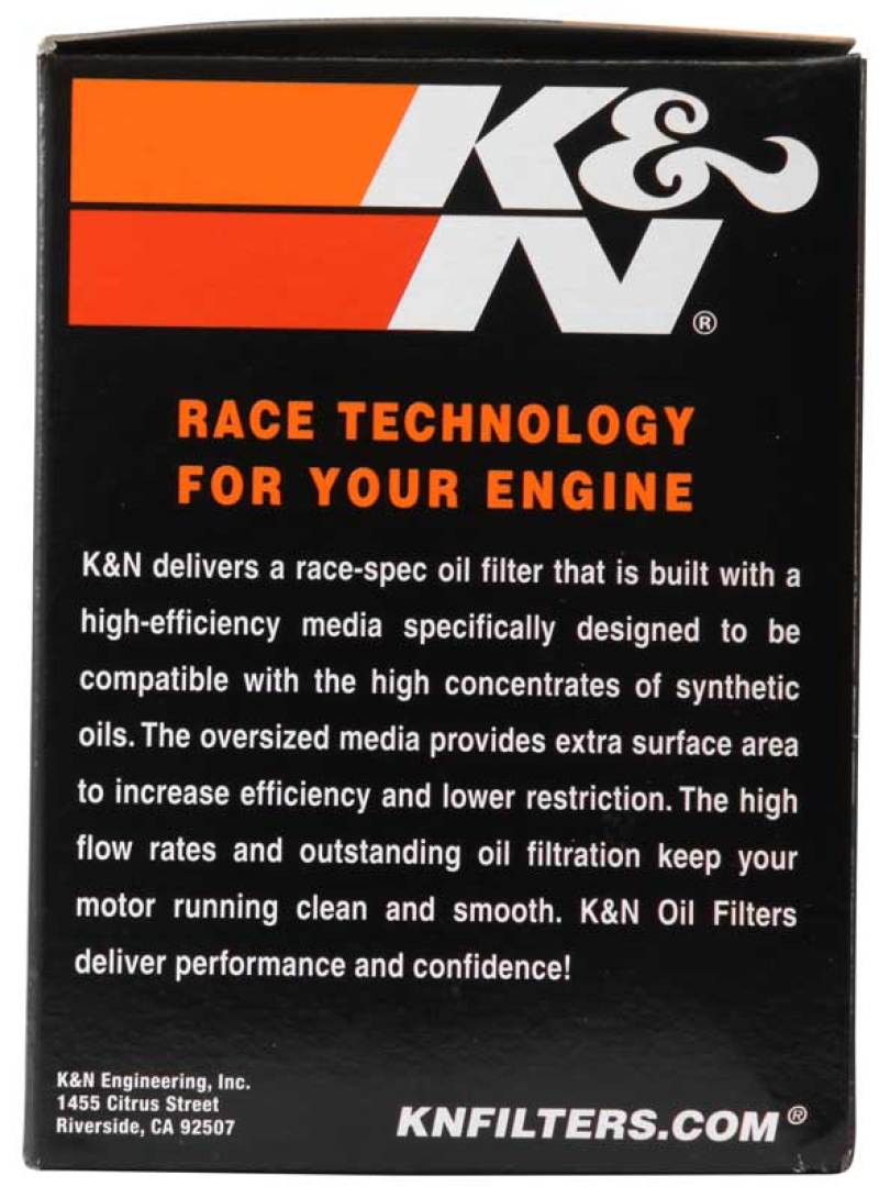 K&N Harley Davidson 3in OD x 4.063in H Oil Filter - KN-170