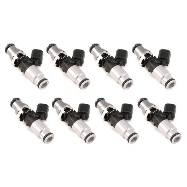 Injector Dynamics - 1050cc Injectors 60mm Length 14mm Grey Adaptor Top - Blue Bottom Adap (Set of 8) - 1050.60.14.14B.8 for 2