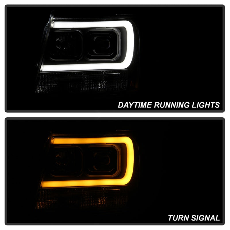 Spyder 07-14 Chevy Suburban/Tahoe V2 Projector Headlights LED Turn Sig Black PRO-YD-CSUB07V3-SB-BK - 5086242