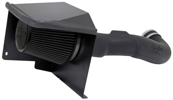 K&N 09-14 Chevrolet V8-4.8/5.3/6.0/6.2L - Performance Air Intake System - 30-3070 for 2009-2014 Cadillac Escalade - front vie