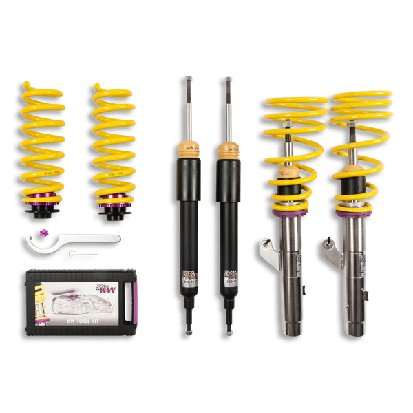 KW Coilover Kit V1 BMW 3series E90/E92 2WDSedan + Coupe - 10220032 for 2006-2013 BMW 3 Series - front view