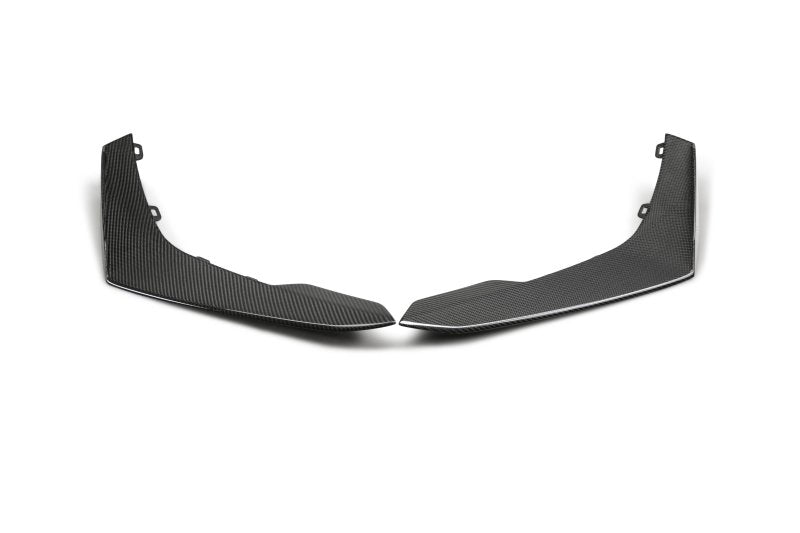 Anderson Composites 17-18 Chevy Camaro ZL1 1LE Type-LE Carbon Fiber Front Bumper Canards - AC-FBC17CHCAMZL-LE