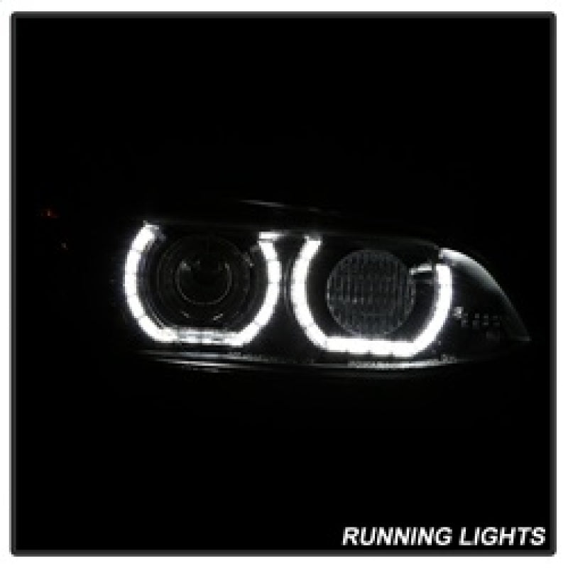 Spyder 08-10 BMW F92 3 Series Projector Headlights - LED DRL - Black (PRO-YD-BMWE9208-DRL-BK) - 5085184