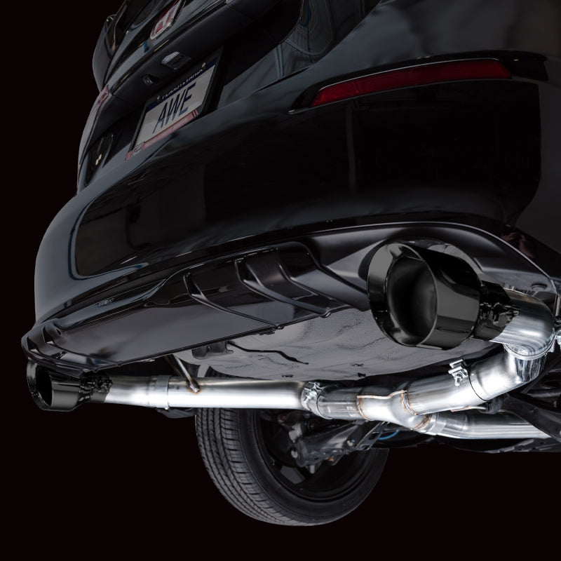 AWE Tuning 22+ Honda Civic Si/Acura Integra Track Edition Catback Exhaust - Dual Diamond Black Tips - 3020-33331