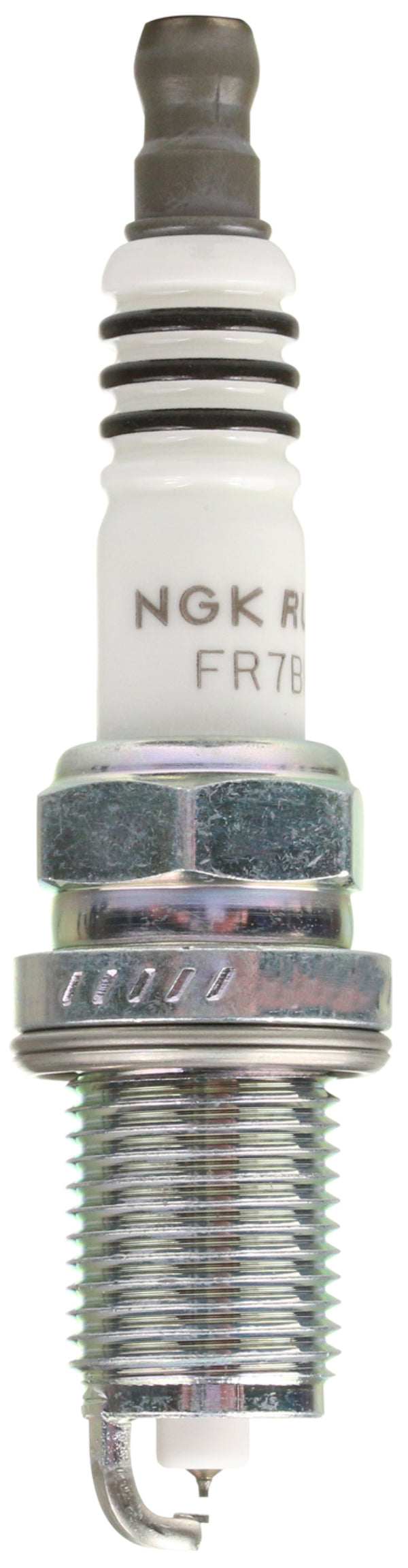 NGK Ruthenium HX Spark Plug Box of 4 (FR7BHX-S) - 92400 for 1998-2011 Honda Civic - front view
