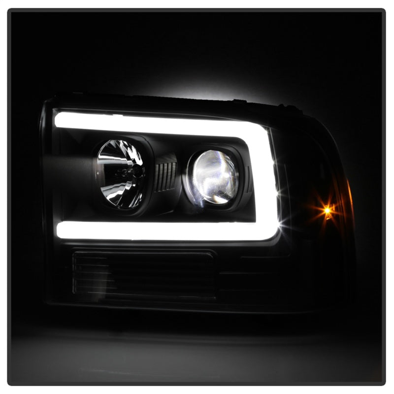 Spyder Ford F-250 99-04/Excursion 00-04 1 Piece LED Headlights - Black PRO-YD-FF25099V2PL-BK - 5088062