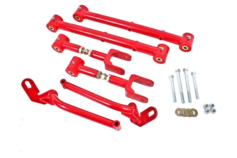BMR 78-87 G-Body Adj. Rear Suspension Kit - Red - RSK028R for 1978-1987 Buick Regal - front view
