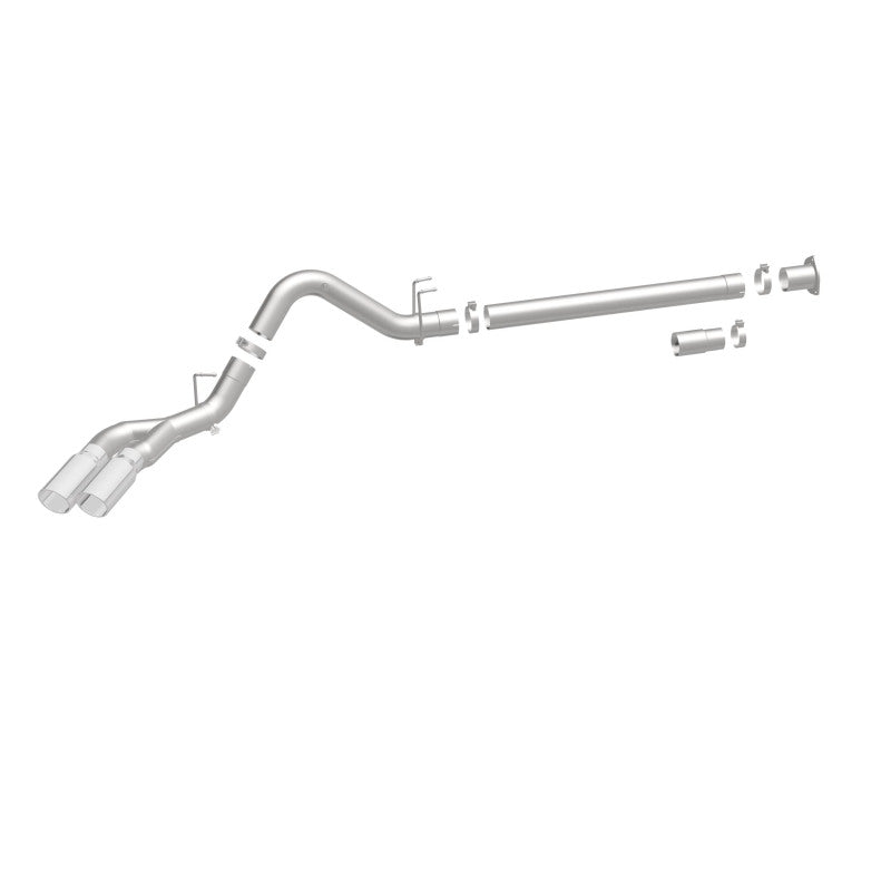MagnaFlow 08-17 Ford F-250/F-350/F-450 4.6L/6.7 DPF-Back SS 4in Dual Single Passenger Side Rear Exit - 17873