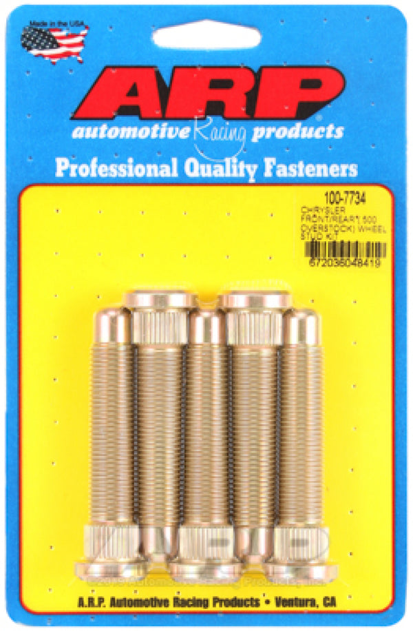 ARP Chrysler Front/Rear M14 .500in Over Stock Length Wheel Stud Kit - 100-7734 by ARP