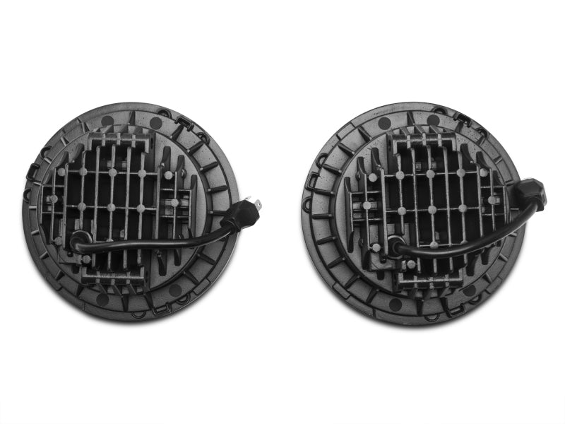 Raxiom 97-18 Jeep Wrangler TJ/JK Axial Series LED Daymaker Headlights- Chrome Housing (Clear Lens) - J108043
