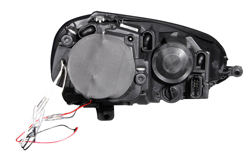 ANZO 2006-2009 Volkswagen Rabbit Projector Headlights w/ Halo Black (CCFL) - 121345