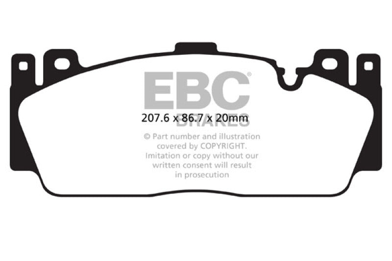 EBC 12-16 BMW M5 (F10) Bluestuff Front Brake Pads - DP52148NDX