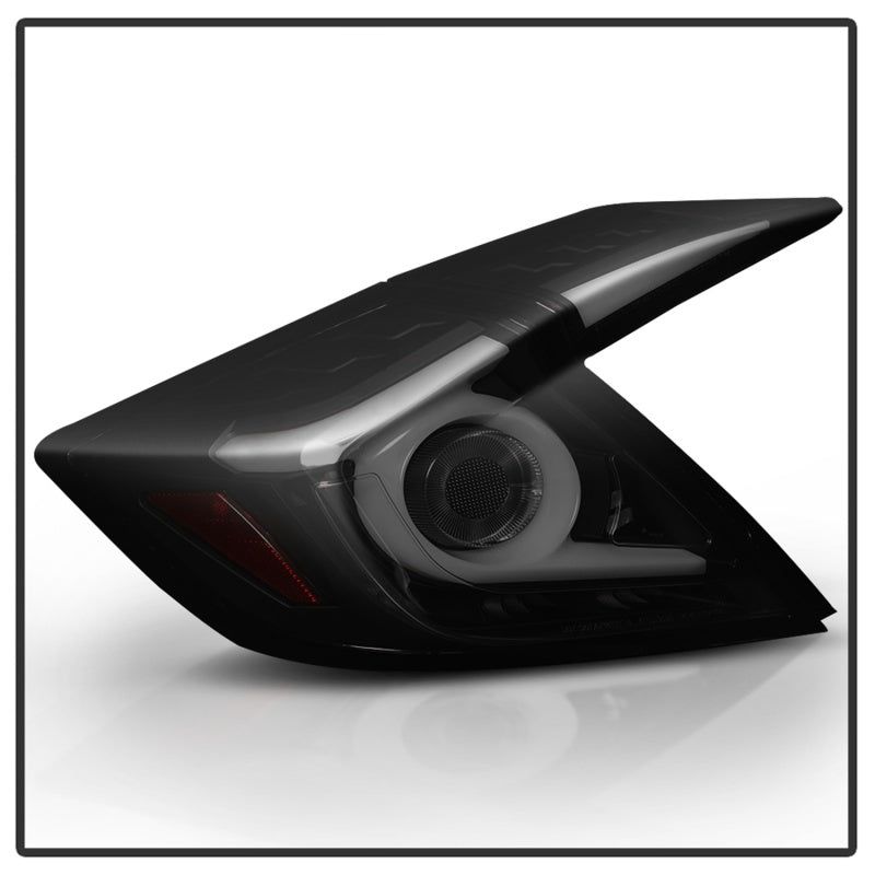 Spyder 16-18 Honda Civic 4 Door Light Bar LED Tail Lights - Black Smoke (ALT-YD-HC164D-LB-BSM) - 5086440